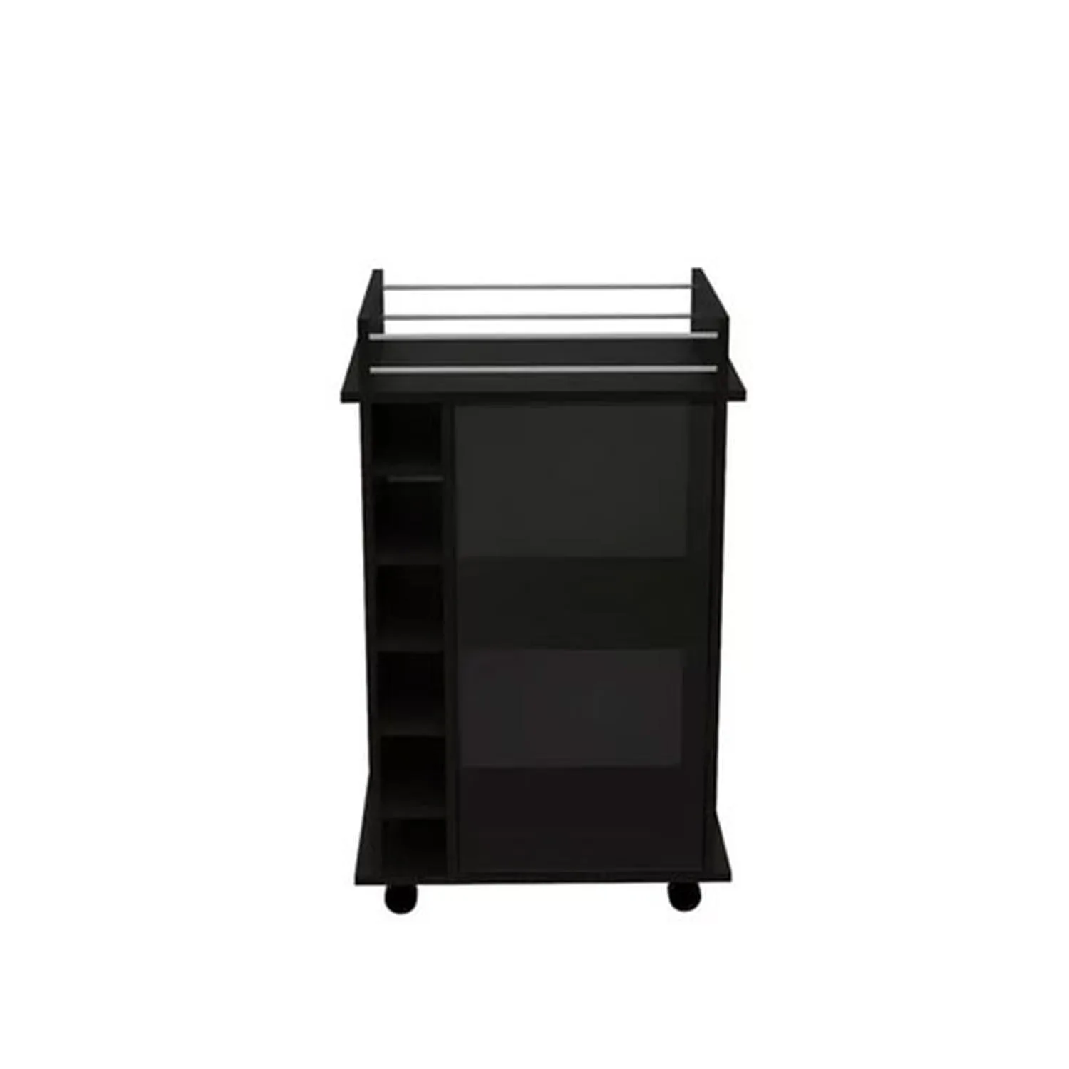 Bar Dukat Madera Vidrio C/ruedas 55x42x89cm Mlw 2126/ - Imagen 5