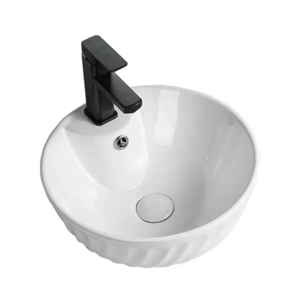Lavamanos Sobreponer SLC629B / 40x40x16cm No incluye grifería - Imagen 3