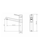 GRIFERIA COCINA MESADA DE ACERO INOXIDABLE LÍNEA KITCHEN PRO - Imagen 2