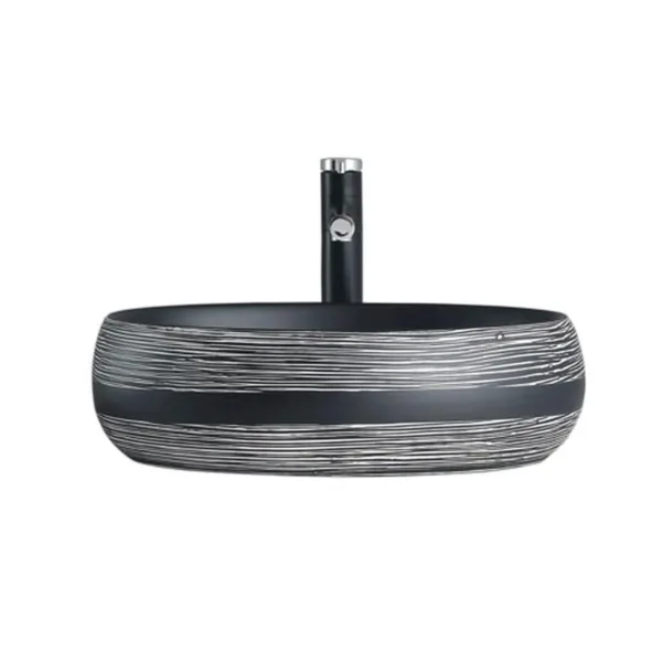 Lavamanos Sobreponer SLC880 INCA BLACK / 47,5x34x14,5cm No incluye grifería - Imagen 2