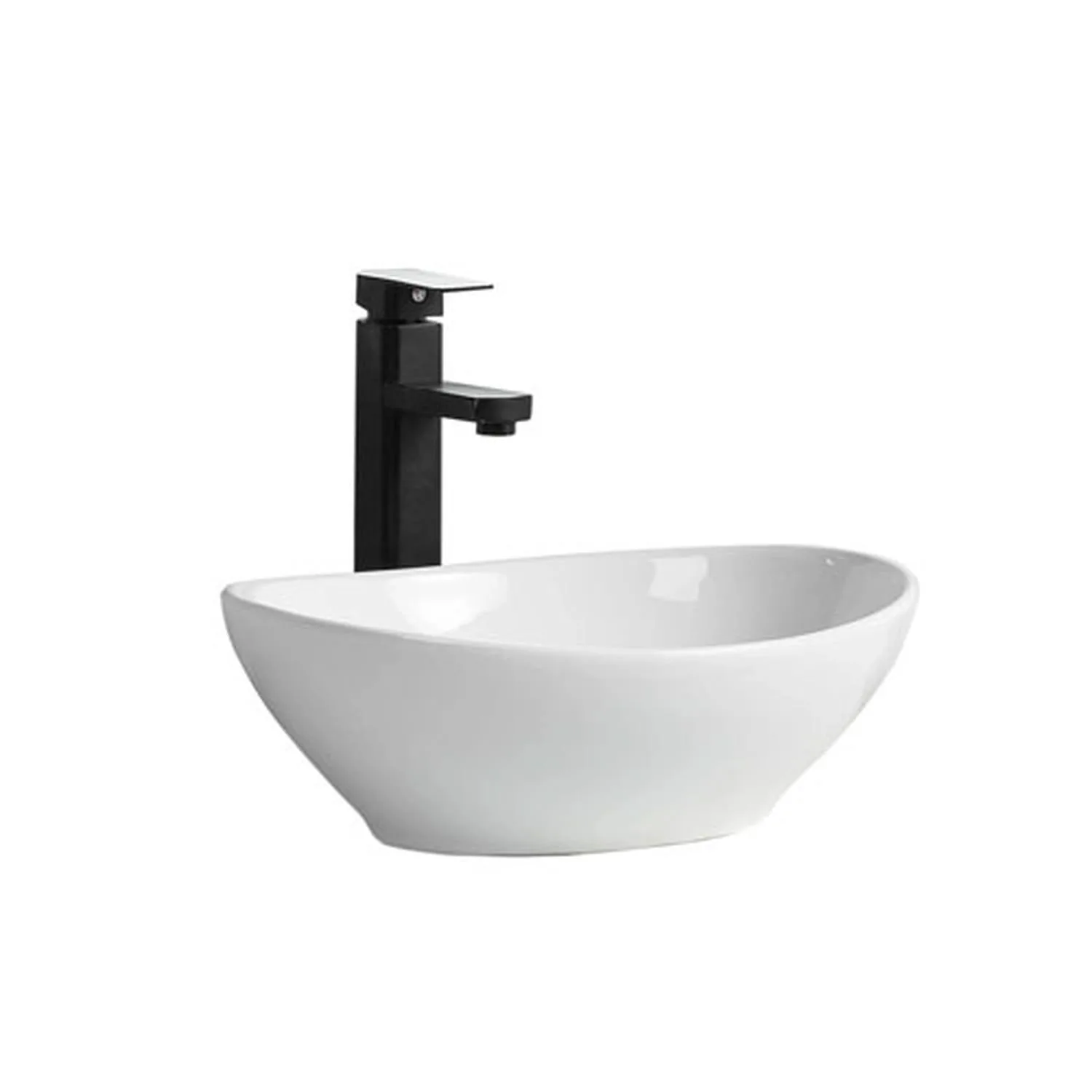 60105744 Lavamanos Sobreponer SLC8020B / 41x34x15cm No incluye grifería - Imagen 1