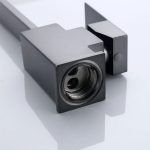 Llave monomando lavaplato Cuadrado Acero negro matte 36 cms - Imagen 5
