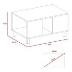 Mesa Centro Bellagio 79x53x42 Mew 2972 Siena Wengue - Imagen 6