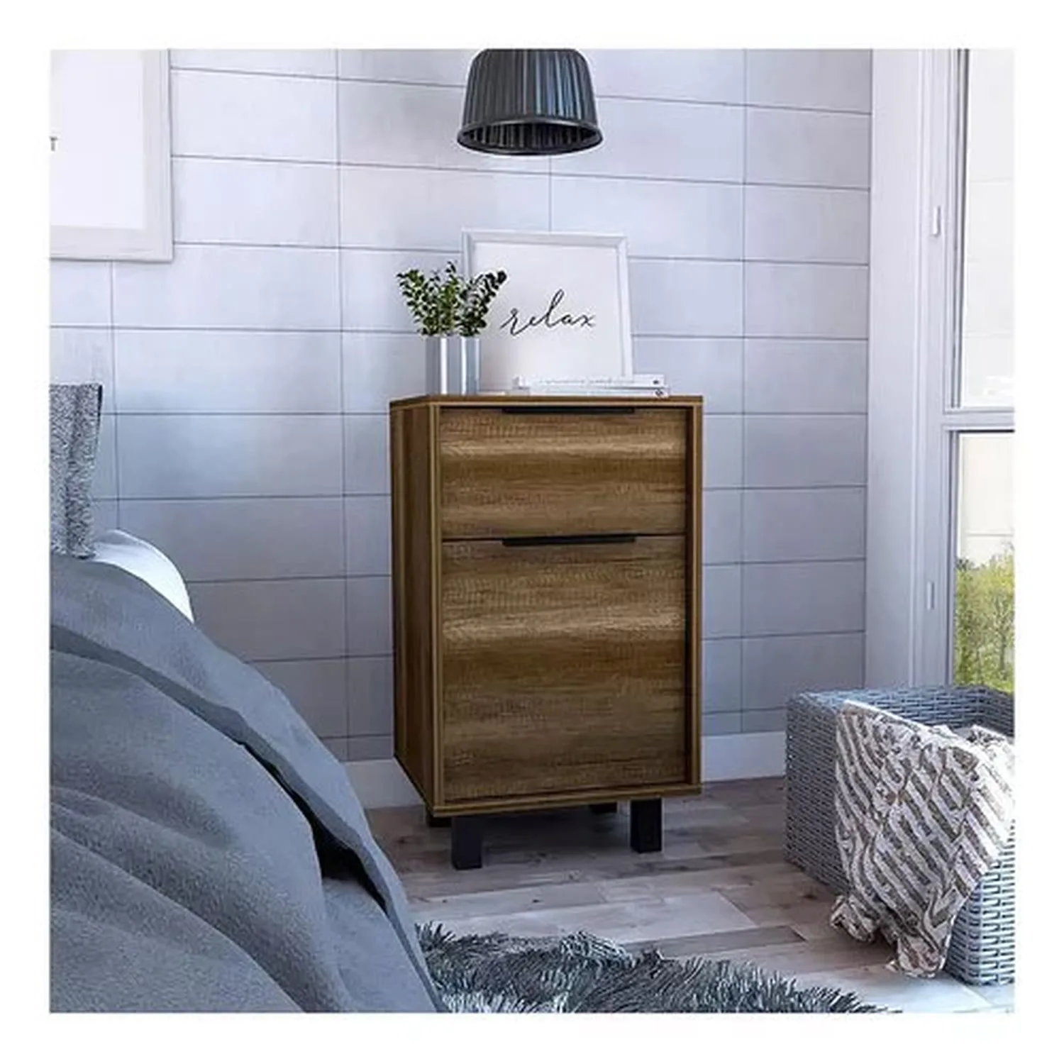 Velador Kaia Z-41 Caramelo-wengue 41x36x70 Cm - Imagen 4