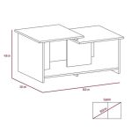 Mesa De Centro Wema Wengue 89x53x42 Cms Mlw 648 - Imagen 2