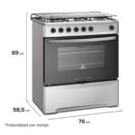Cocina A Gas Mademsa 6 Platos Inox Con Limpiafácil M 820 T - Imagen 6