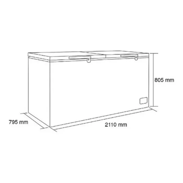 Congelador Horizontal Dual 745 Litros 211x79x80 Cms/ - Imagen 4