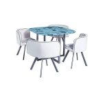 Comedor 4 Sillas 90x90x73 Cms Sellos M+design - Imagen 5