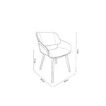 Silla Brooklyn café M+Design - Imagen 4