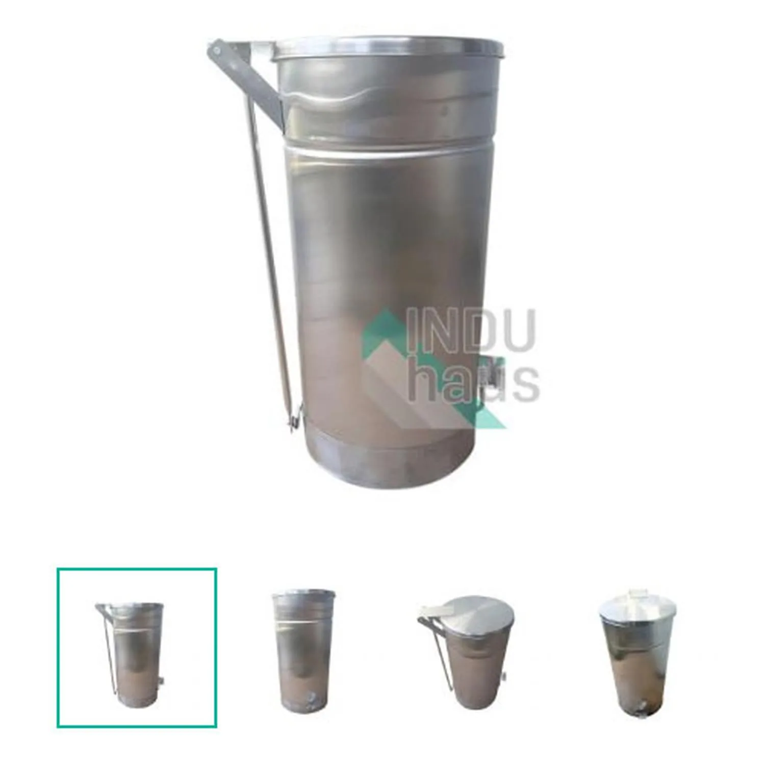60107083 Basurero de acero inoxidable capacidad 20 litros origen nacional - Imagen 1