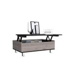 Mesa De Centro Funcional 5g-2 Ceniza-wengue Mzw6269 80x54x55 - Imagen 6