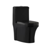 Wc one piece descarga 30 cms Brillant Black 300N - Imagen 2