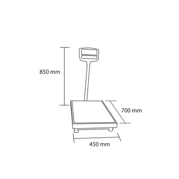 Balanza electrónica 300 kg Maigas - Imagen 5