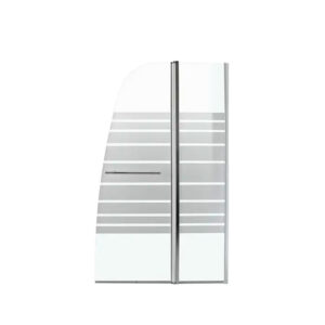 Mampara Batiente Con Franjas 90x150cm X5mm Vessanti