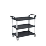 Carro multiuso LUSTER Negro – 102 x 50 x 96 cm