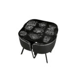 Comedor 4 Sillas 90x90x73 Cms Coffe M+design - Imagen 2