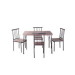 Comedor 4 Sillas Amalio 110x70x75 Cafe M+design