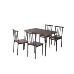 Comedor 4 Sillas Amalio 110x70x75 Cafe M+design - Imagen 2