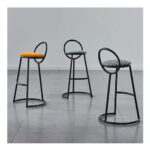 Silla Taburete Bar Dec Haus Metal-cuero 72x35 Cm J8-48 - Imagen 7