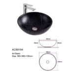 Lavamanos Sobreponer Dechaus Black Thunder 35x14 Acb8184 - Imagen 5