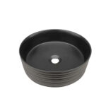 Lavamanos Sobreponer Dechaus Relieves Negro 36x12cm Acb8221