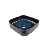 Lavamanos Sobreponer Dechaus Vitreou Negro-gri 39x38 Acb8015