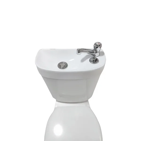 Wc 2 Piezas Descarga 30cm Con Lavamanos En Estanque - Imagen 4
