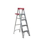 ESCALERA ALUMINIO TIJERA 1.53 M. 5 PELDAÑOS 150 KG CUPRUM