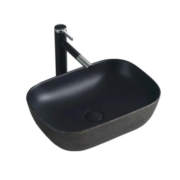 Lavamanos Sobreponer SLC895-ARENA DORADO / 46,5x33x13,5cm No Incluye Grifería - Imagen 2