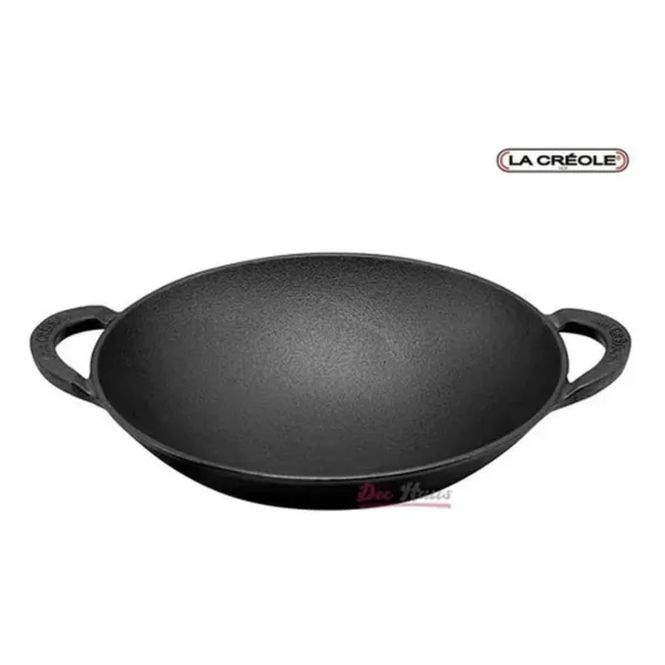 Wok Fierro Fundido 30 Cms La Creole - Imagen 2