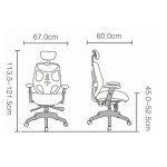 SILLA GERENCIAL CON CABECERA + BASE ALUMINIO - Imagen 4