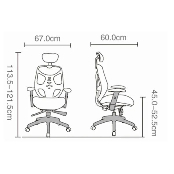 SILLA GERENCIAL CON CABECERA + BASE ALUMINIO - Imagen 4