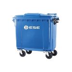 Contenedor de Basura Plástico Alemán Capacidad 1100 Lt Azul-Rojo-Amarillo