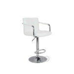 Silla Taburete Bar Dec Haus Metal-ecocuero 62-82 Cm J10-10 Blanco - Imagen 3