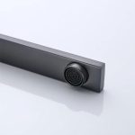 Llave monomando lavaplato Cuadrado Acero negro matte 36 cms - Imagen 4