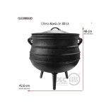 Olla Vintage Hierro Fundido 30lts 36x48 Cms Creole - Imagen 2