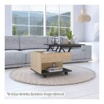 Mesa De Centro Funcional Rovere-wengue Mrw 6268 55x50x39-70