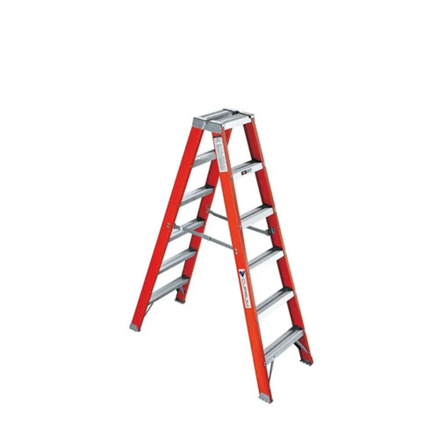 60106837 ESCALERA FIBRA VIDRIO TIJERA DOBLE ACCESO 6 PELDAÑOS - Imagen 1