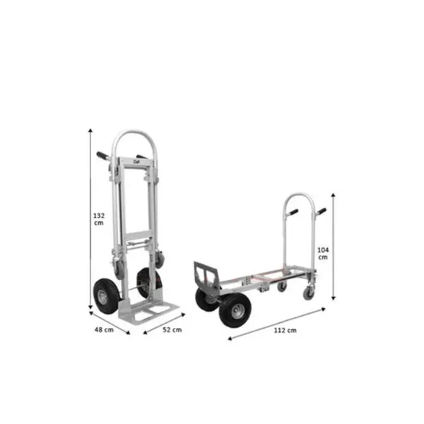CARRO ALUMINIO DUAL CORTO 250 KG. - Imagen 2