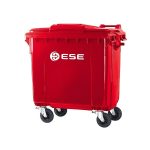 Contenedor de Basura Plástico Alemán Capacidad 1100 Lt Azul-Rojo-Amarillo - Imagen 2