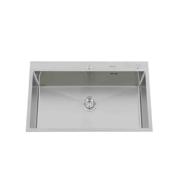 Lavaplatos Deluxe Domsa MDS8050A-SILVER CON/L Sobre Cubierta / 80x50x21cm (Incluye Accesorios) - Imagen 2