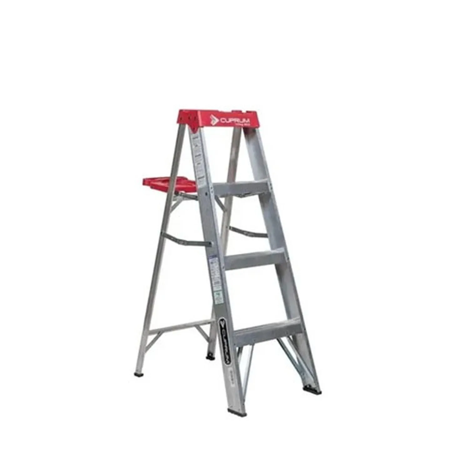 60106864 ESCALERA ALUMINIO TIJERA 3 PELDAÑOS 0.91 MTS 150 KG CUPRUM - Imagen 1