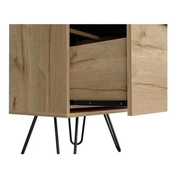 Cómoda 3 Cajones Alta Concept D-91 45x35x90 Cm Duna+wengue - Imagen 7
