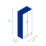 Despensero Maxi 2 Ptas Blanco 61×32.5×182 cm - Imagen 3