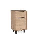 Velador Kaia Z-41 1puerta 1cajon 41x36x70cm Caramelo Wengue - Imagen 2