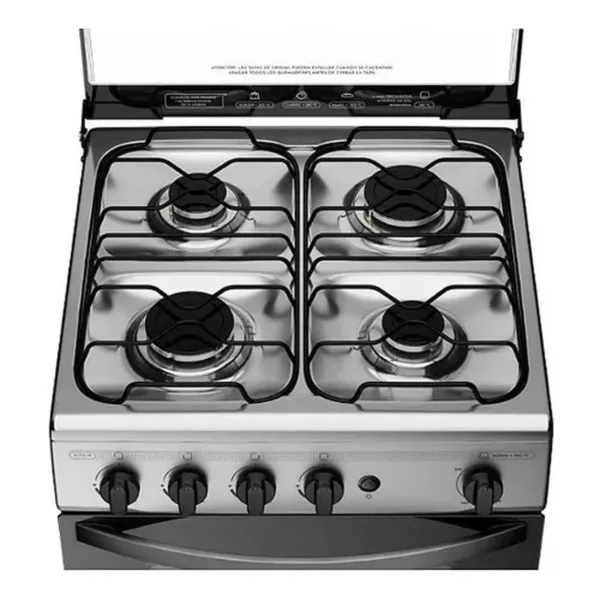 Cocina A Gas Mademsa 4 Platos Inox Con Limpiafácil M 755 St - Imagen 3
