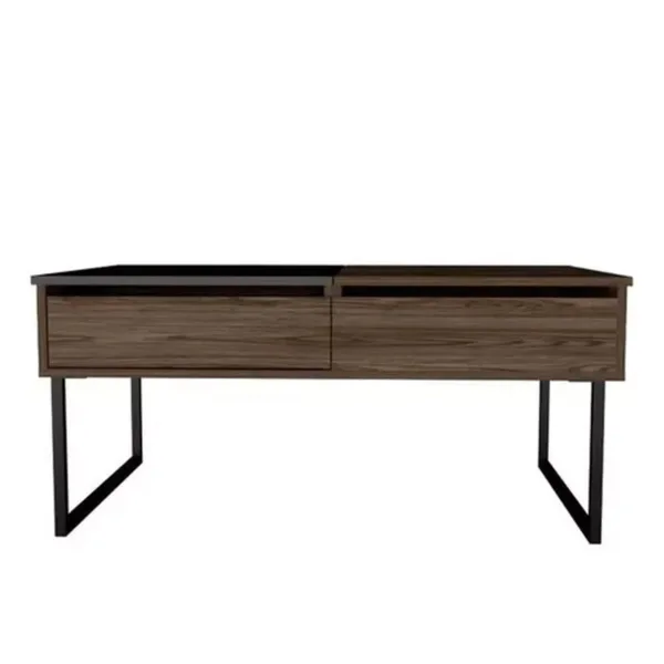 Mesa Centro Funcional 101x61x45-57 Cms Coñac-wengue - Imagen 5