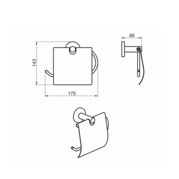 PORTA ROLLO LÍNEA DOT - Imagen 2