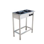 Anafe A Gas 2 Platos Con Parrillas Fierro 34x34 Cm - Imagen 2