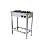 Anafe A Gas 2 Platos Con Parrillas Fierro 34x34 Cm - Imagen 3